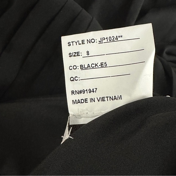 Jenny Packham Rhinestone Strap Short Bridesmaid Dress black NWT 8 - Picture 6 of 9